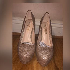 Sparkly Rose Gold Women’s Heels